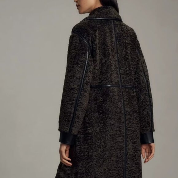 Anthropologie Avec Les Filles Tailored Sherpa Teddy Coat Jacket - Picture 6 of 15